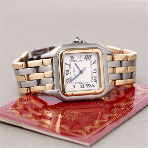 panthere cartier second hand|cartier panthere watch two tone.